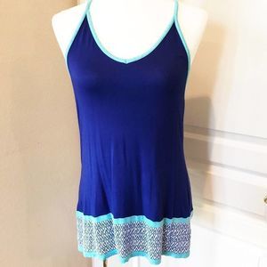 Nicole by Nicole Miller Racerback Blue Teal